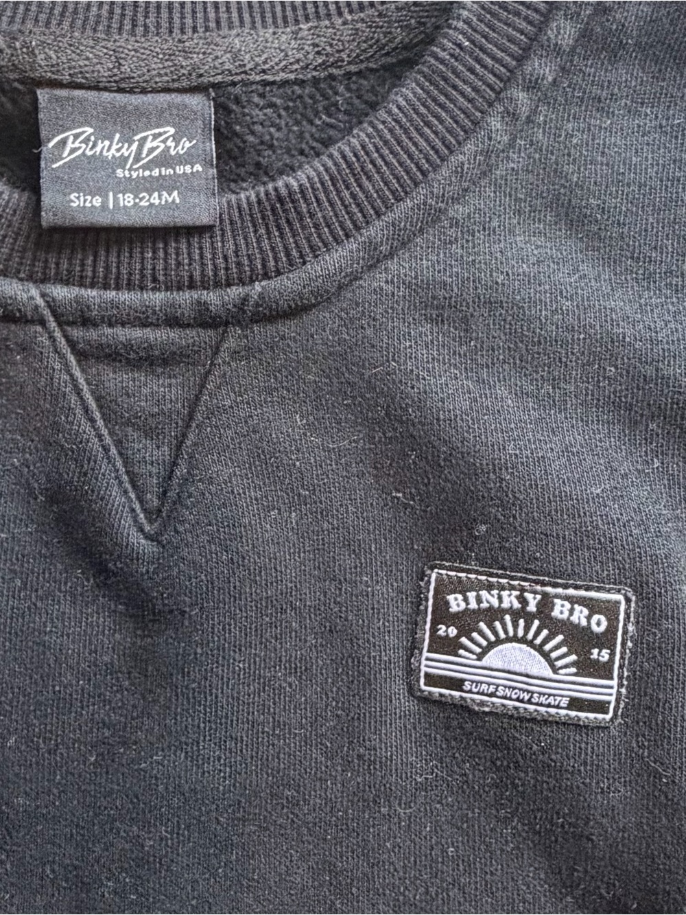 Binky Bro Black Crewneck - Picture 3 of 3